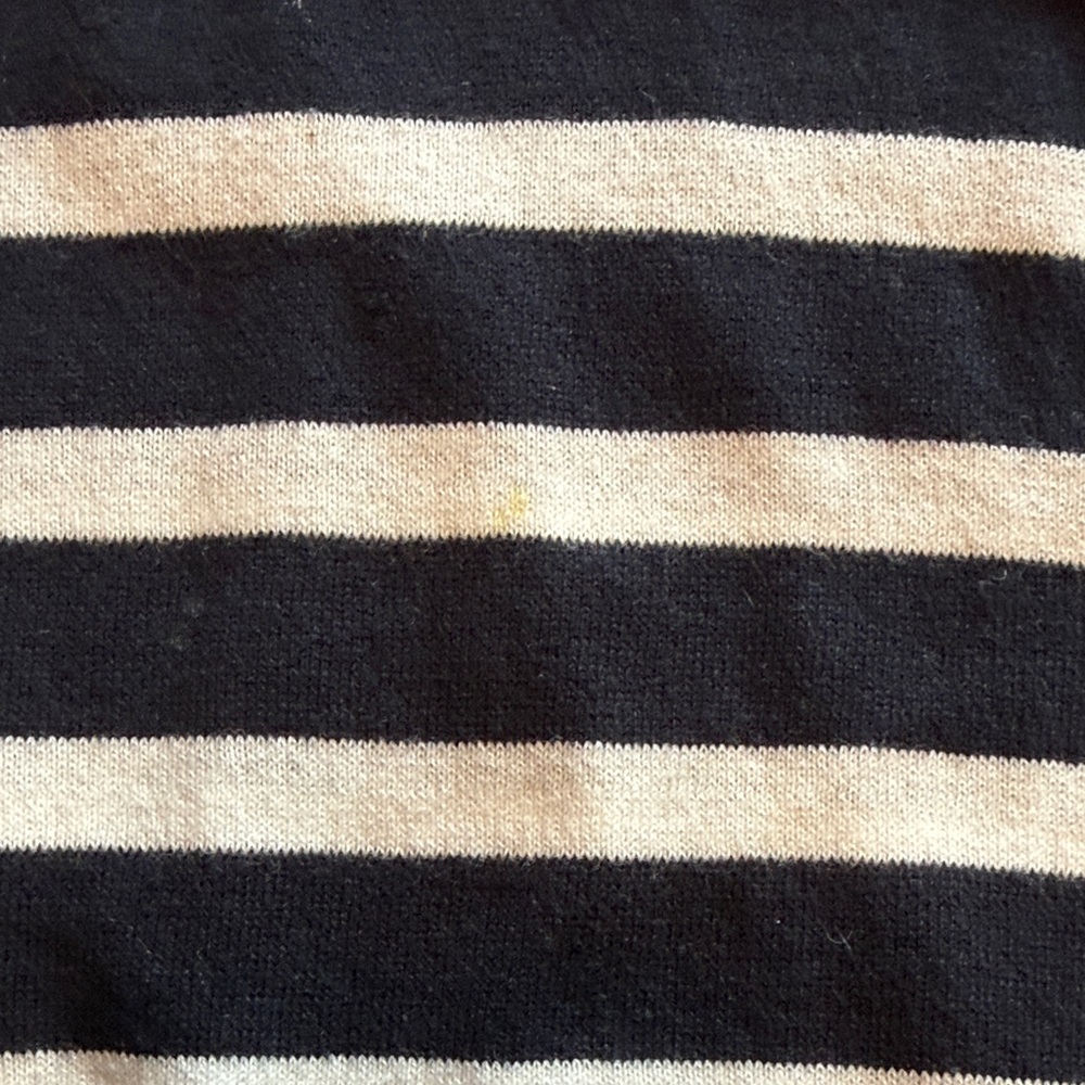 Rag & Bone Women’s Crewneck Sweater in Dark Blue and White Stripes - Picture 4 of 8